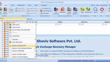 EDB Recovery screenshot