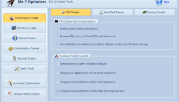 Mz 7 Optimizer screenshot