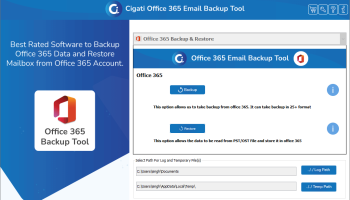 Office 365 Migration Tool screenshot
