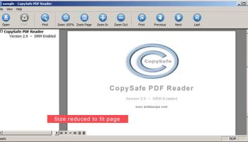 CopySafe PDF Reader screenshot