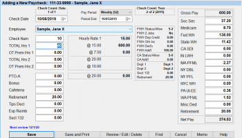 Medlin Payroll Classic Edition screenshot