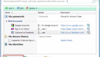 Kaspersky Password Manager screenshot
