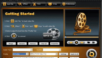 Tipard MPEG TS Converter screenshot