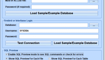 MS Access Tables To Firebird Converter Software screenshot