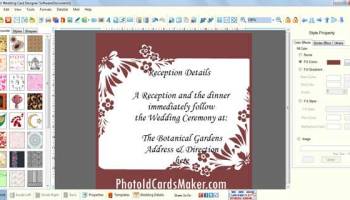 Wedding Cards Maker Program screenshot