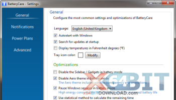 Portable BatteryCare screenshot