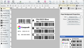 Conpsoft LabelCardPrinter screenshot
