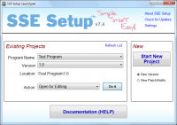 SSE Setup screenshot