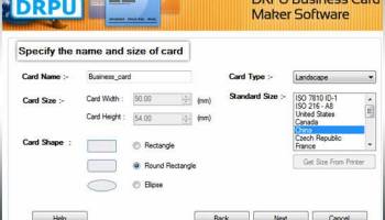 Design Business Card Software screenshot