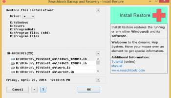 Reuschtools Backup and Recovery screenshot