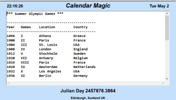 Calendar Magic screenshot