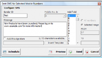 Bulk SMS Software screenshot