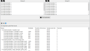 Duplicate Audio Finder screenshot