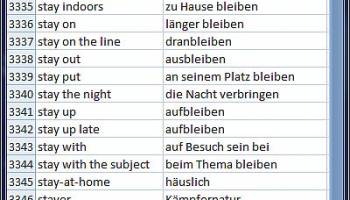 Dictionary Technical English German screenshot