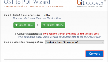 OST To PDF Exporter screenshot