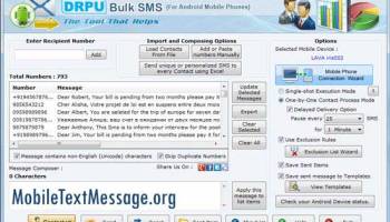 Android Mobile Text Messaging screenshot