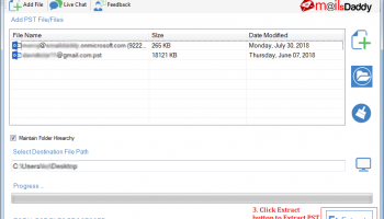 MailsDaddy PST Attachment Extractor screenshot