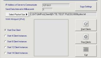 Network Traffic Generator and Monitor screenshot