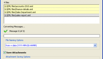 Windows Live Mail to PDF Converter screenshot