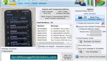 Send SMS from Android Mobile screenshot