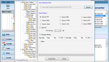 Zimbra TGZ to PST Converter screenshot