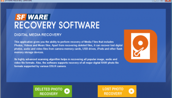 SFWare Digital Media Recovery screenshot