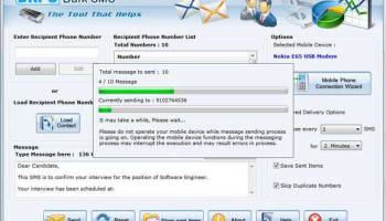 PC to SMS screenshot