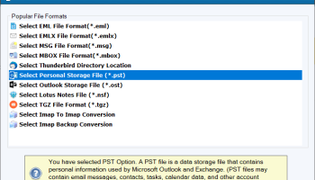 FixVare PST to EML Converter screenshot