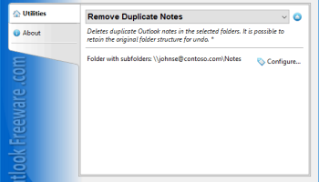 Remove Duplicate Notes for Outlook screenshot