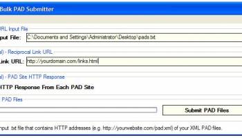Advanced Bulk PAD Submitter screenshot
