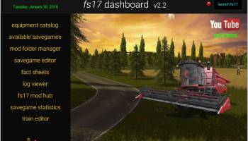 FS17 Dashboard screenshot