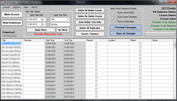 GCalToolkit screenshot