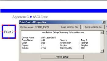 PDF Print Control screenshot