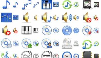 Audio Toolbar Icons screenshot