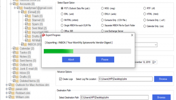 MailsDaddy OLM to PST Converter Tool screenshot