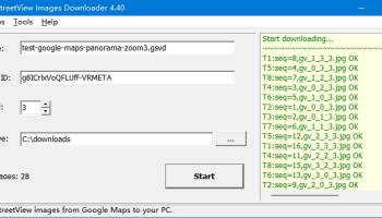 Google StreetView Images Downloader screenshot