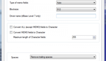 DBF to DBF Converter screenshot