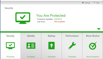 Norton Security with Backup screenshot
