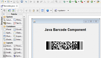 Java PDF417 Barcode Package screenshot
