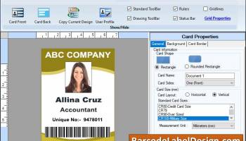ID Cards Designing Program screenshot