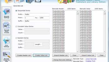 Publishing Industry Barcode Label screenshot