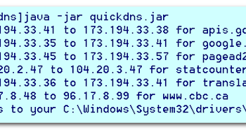 QuickDNS screenshot