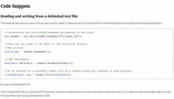 C# CSV Reader screenshot