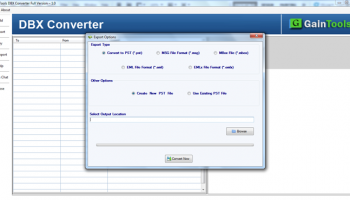GainTools DBX Converter screenshot
