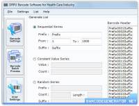 Healthcare Barcode Creator screenshot