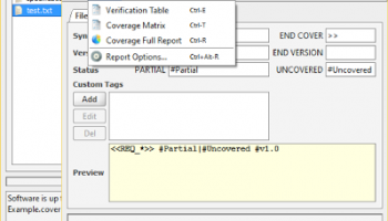 REQCHECKER screenshot