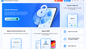 Aiseesoft iPhone Unlocker screenshot