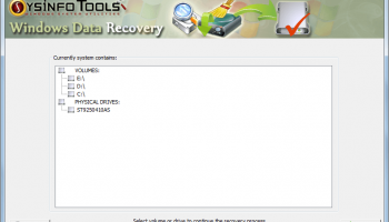 SysinfoTools Windows Data Recovery screenshot