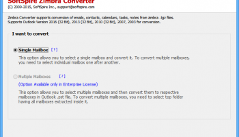 Migrate Zimbra Mailbox to Exchange screenshot