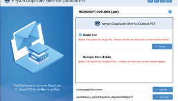 Aryson Duplicate Killer for Outlook screenshot